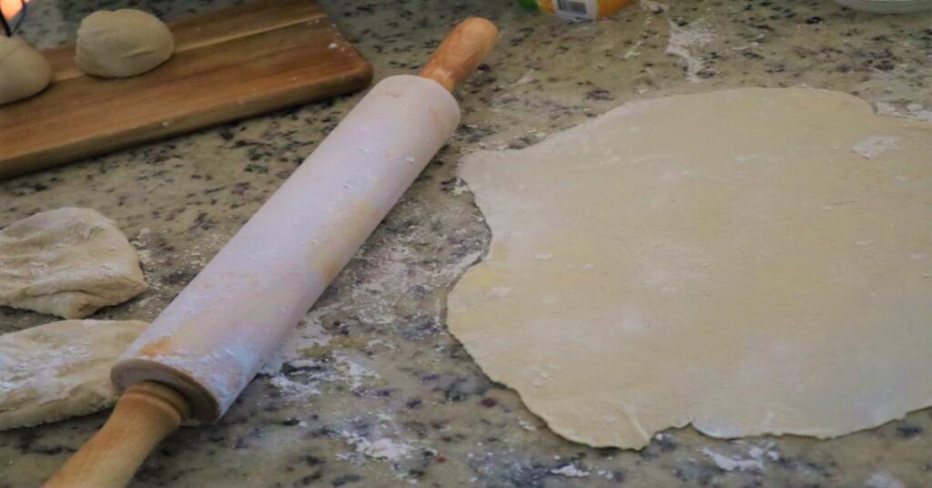 Rolling Out Roti Dough